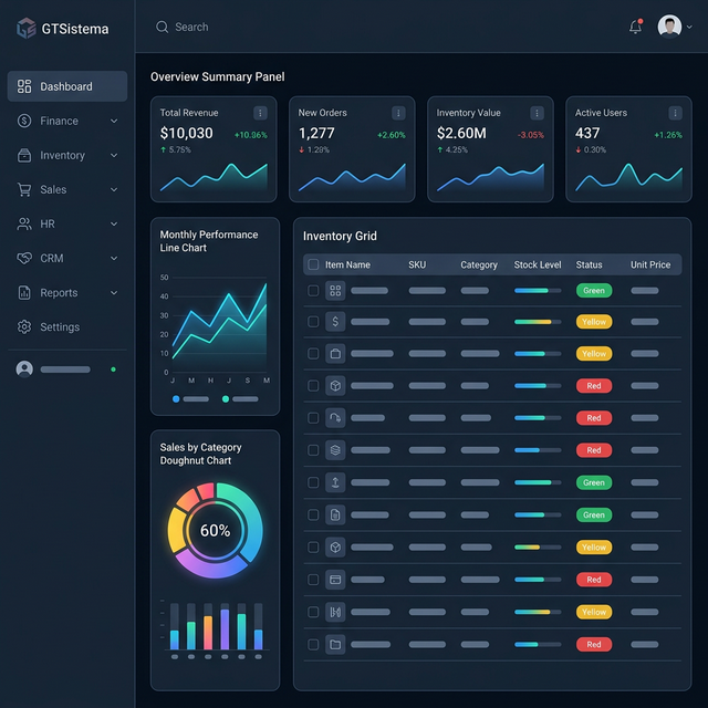 GTSistema Dashboard